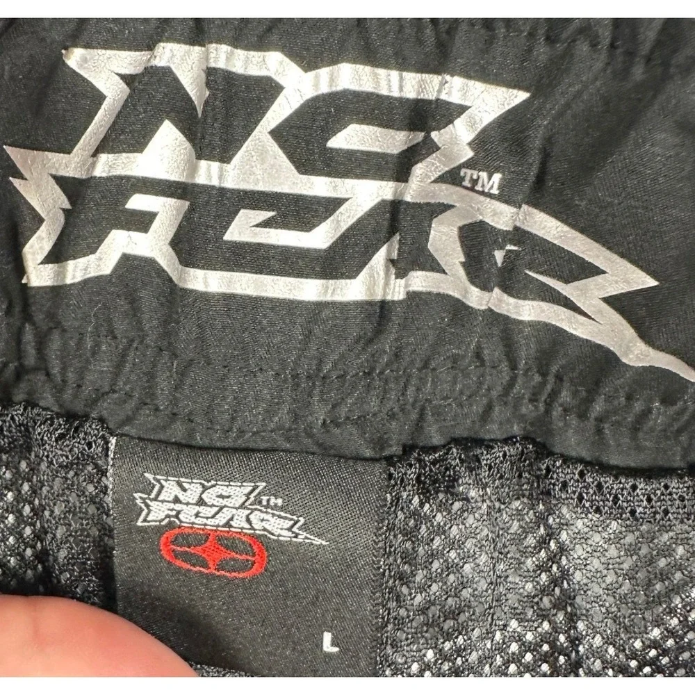 No Fear Swim Trunks Mens Large Grey Camo Mesh Lined Cargo Drawstring Boardshorts